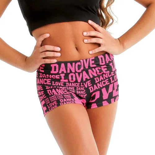 Vista 7 de Pantalones cortos deportivos Love Dance Colección Alexandria Niños Negro/Blanco