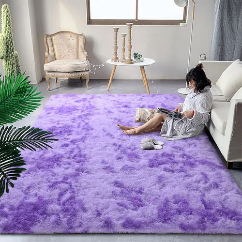 Vista 74 de DweIke Alfombras de pasillo beige esponjosas para dormitorio, 2 x 6 pies, alfombra larga de felpa suave para niñas y niños, antideslizante y lavable