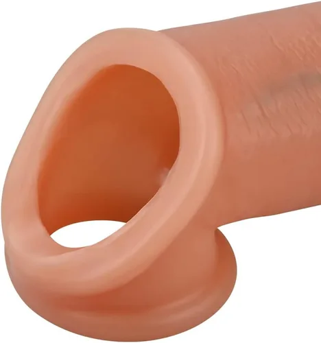 Vista 9 de SXOVO Consoladores realistas de silicona líquida para el pene, 3 piezas para el pene, juguete sexual realista de vetas y glande para pene, juguete