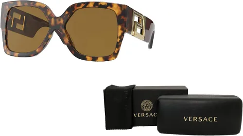 Vista 3 de Versace VE4402 Rectangle Sunglasses for Women BUNDLE with Designer iWear Complimentary Eyewear Care Kit