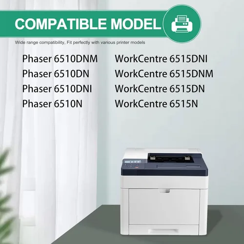 Vista 2 de 1 unidad de tambor negro 6510/6515 (rendimiento de 48.000 páginas) – Reemplazo de unidad de tambor 108R01420 para impresora Xerox Phaser 6510