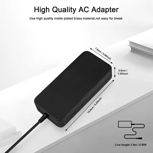 Vista 3 de Cargador de 120 W 6.32 A compatible con Intel Nuc 10 11 12 13 14 Pro Kit Mini PC LG 17U70N 15U70P FSP120-ABBN2 A15-120P1A ADP-120RH B ADP-120ZB B