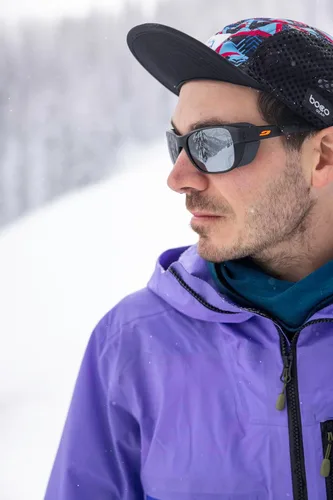 Vista 3 de Julbo Camino Glacier - Gafas de sol para hombres y mujeres con protectores laterales extraíbles para senderismo, esquí, senderismo, 100% protección