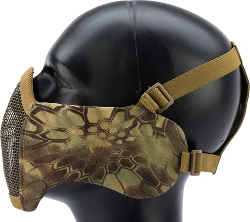 Vista 3 de Evike Airsoft - Matrix Battlefield Elite Mesh Face Pro con protección auditiva integrada (color: mandrágora)