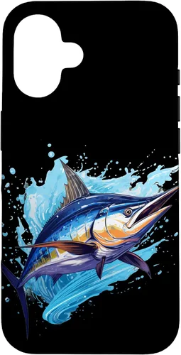 Vista 31 de Funda para iPhone 12 Pro Max con peces marinos para amantes de los pescadores y Marlin