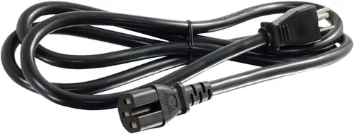 Vista 100 de Cable de alimentación C2G, cable de extensión corto, cable de extensión de alimentación, cable de alimentación de bloqueo, 10A, 250V, negro, 1 pie