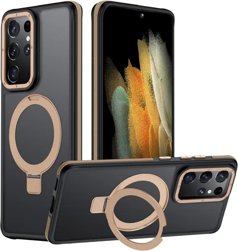 Vista 87 de Funda para Samsung Galaxy S24 Plus, soporte de anillo magnético ajustable [compatible con Magsafe], [protección a prueba de golpes de grado militar]