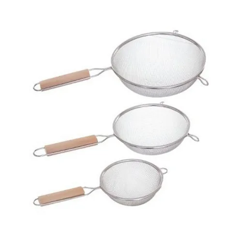 Vista 2 de Set de Coladores Secret de Gourmet Madera Acero Inoxidable (3 Piezas)