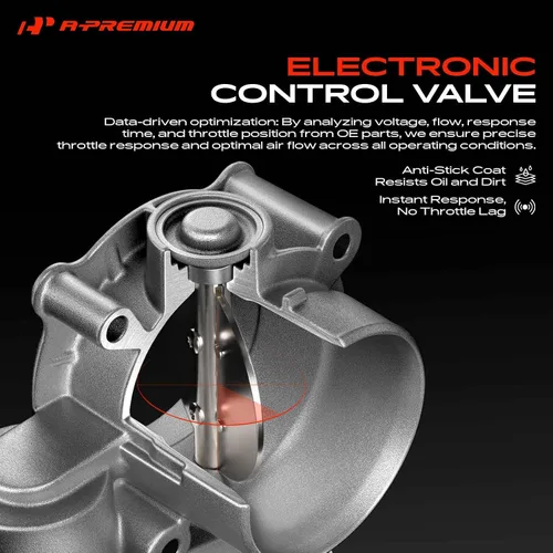 Vista 4 de A-Premium Cuerpo electrónico del acelerador con sensor TPS, compatible