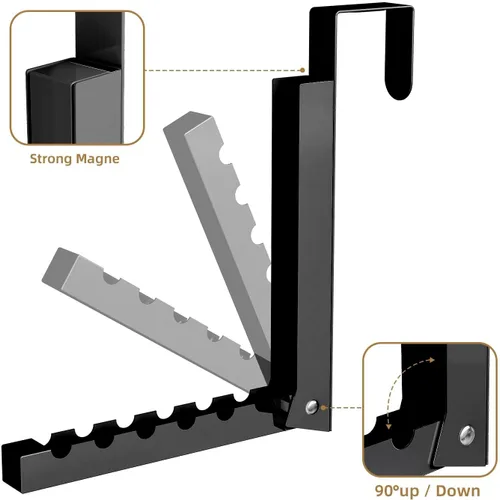 Vista 3 de ZMBESUP Perchero Plegable para Colgar Sobre la Puerta para Secar Ropa, Perchero Plegable para Colgar Abrigos para Cuarto de Lavandería