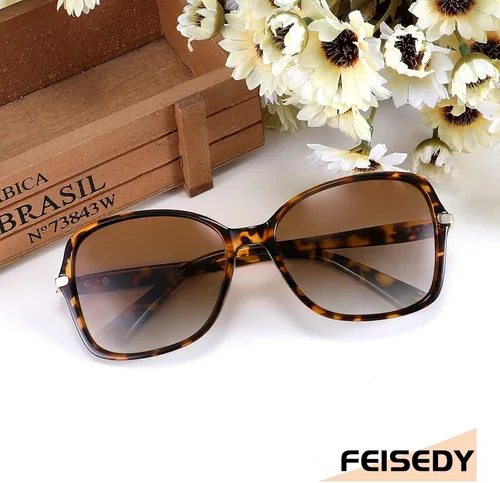Vista 7 de FEISEDY Lentes de sol polarizados para mujer, marco de color elegante y moderno para mujer, protección UV400 B2760