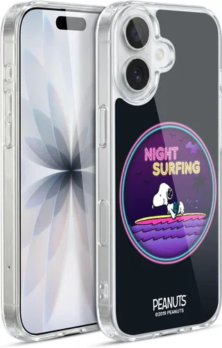 Vista 18 de Head Case Designs Funda de gel suave con licencia oficial de Peanuts Tropical Surf Snoopy Aloha Disco compatible con Apple iPhone 13 Mini Surf
