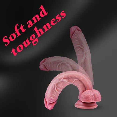 Vista 5 de Consolador Realista de Silicona de 7 Pulgadas para Principiantes Ultra Delgado y Fino con Ventosa, Consolador Anal de Pene Suave Pequeño y Lindo