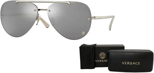 Vista 3 de Versace VE2231 Pilot Sunglasses for Women BUNDLE With Designer iWear Complimentary Eyewear Kit