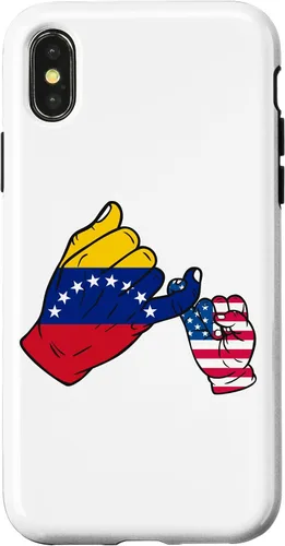 Vista 4 de iPhone 15 Parent and child Venezuela USA family Case