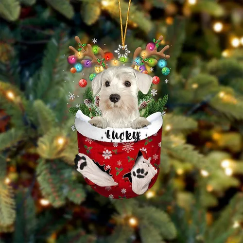 Vista 74 de Adorno de Navidad personalizado para perro Airedale Terrier en bolsillo de nieve, adorno para árbol de Navidad, idea de regalo para amantes