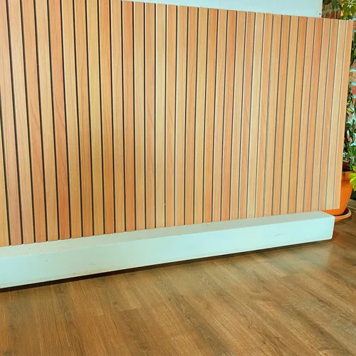 Vista 2 de Dundee Deco Paneles de pared 3D con efecto de madera, revestimiento, paneles de pared de aspecto de madera marrón amarillento, revestimiento