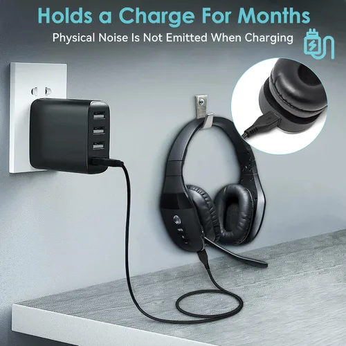 Vista 4 de Cable de carga micro USB compatible con HyperX Cloud Flight, Corsair Void Void Pro HS70 HS70 Pro K63, Razer BlackShark V2 Pro, auriculares Turtle