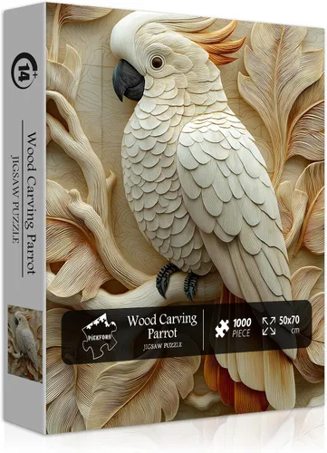 Vista 9 de Rompecabezas de águila calva para adultos, 1000 piezas, paisaje de fantasía, animal, pájaro, naturaleza, bosque, planta, escénico, imposible