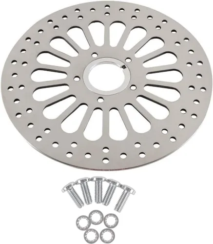 Vista 9 de SHARKROAD 1 rotor delantero y 1 rotor trasero de 11.5 pulgadas para Harley Davidson Touring Sportster Softail Dyna Rotor Actualización del sistema