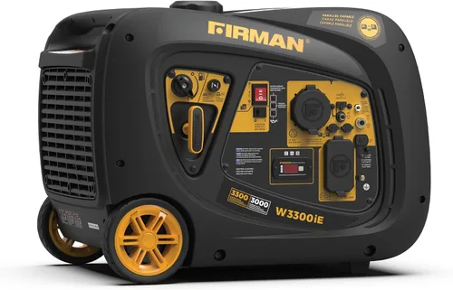 Vista 11 de FIRMAN Generador portátil con inversor de gas W03382, potencia de arranque eléctrico de 3650 W, silenciador silencioso de la serie Whisper, modo