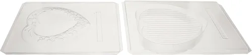 Vista 2 de Cybrtrayd Plastic mold, 7-1/4" x 7-1/2" x 1/2" deep, Clear