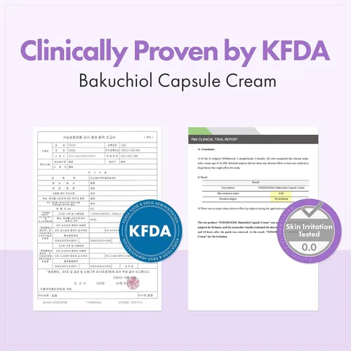 Vista 5 de TOSOWOONG Bakuchiol Cápsula Cream, Bakuchiol de alta pureza 5,000 ppm, cuidado alternativo de retinol antiarrugas, hidratante reafirmante