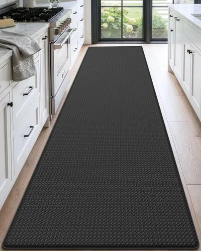 Vista 19 de DEXI Alfombrillas de Cocina Acolchadas Anti Fatiga, 17x59, Alfombra de Pasillo para Estar de Pie Impermeable, Espuma Viscoelástica Cómoda Acolchada