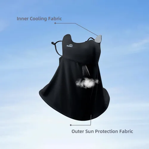 Vista 7 de Protección solar para la cara, bufanda para el cuello, polaina para mujer, UPF 50+, máscara de verano anti-UV, cubierta facial transpirable SLF5M119T