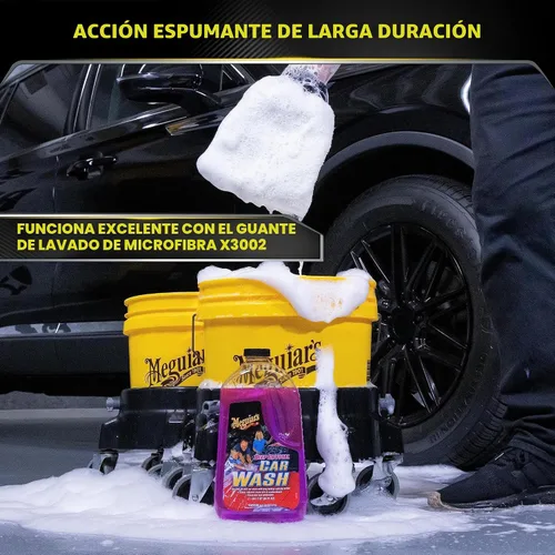 Vista 6 de Líquido para el lavado del auto Meguiar's G10401 Deep Crystal, de 128 oz., Lavado de automóviles