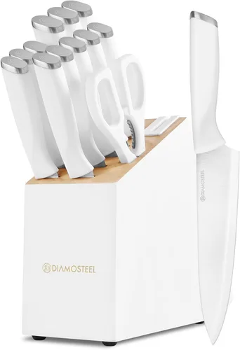 Vista 12 de Juego de cuchillos negros de 6 piezas con tira magnética para pared, juego de cuchillos magnéticos ultra afilados para cocina, apto