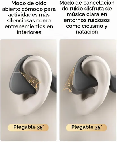 Vista 2 de NANK Runner Diver2 Pro Auriculares de Conducción Ósea, IP69 Impermeables para Natación, Auriculares de Oreja Abierta Inalámbricos Bluetooth 5.4