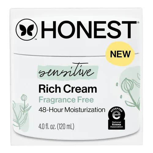 Vista 12 de The Honest Company Crema rica en piel sensible, manteca de karité, mezcla de bisabolol + extracto de raíz de jengibre, seguro para la piel sensible