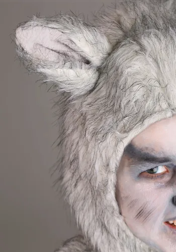 Vista 5 de Disfraz de lobo para niños Multicolor