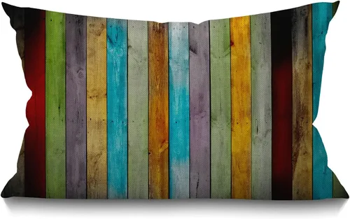 Vista 13 de Smooffly Funda de almohada rectangular rectangular rectangular con diseño de estrella de mar de playa y estrella de mar, funda de cojín de lino