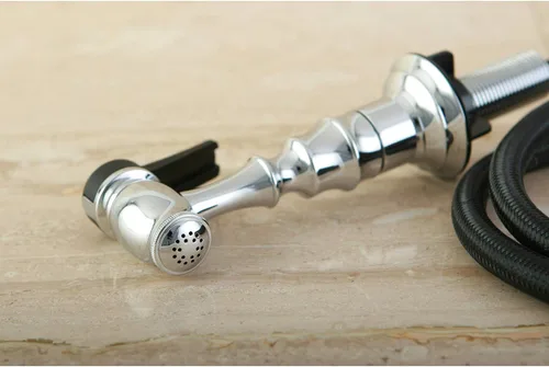Vista 2 de Kingston Brass Gourmetier KBSPR11 - Pulverizador de grifo de cocina, cromo pulido