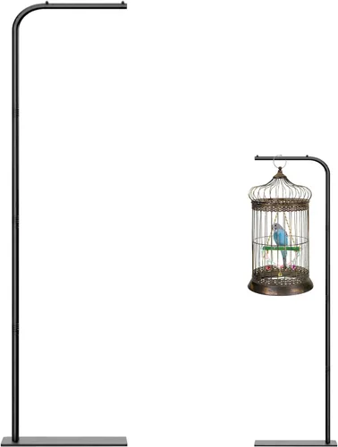 Vista 7 de Jaula colgante para pájaros de 67 pulgadas, soporte de jaula para pájaros