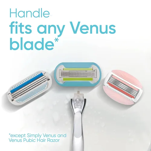 Vista 7 de Gillette Venus - Maquinilla de afeitar para mujer, extra suave, incluye 1 mango de afeitar reutilizable + 4 repuestos de maquinilla de afeitar de 5