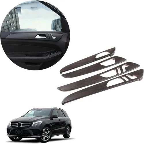 Vista 5 de Plástico ABS de grano de madera de roble para Mercedes Benz ML GLE W166 GL GLS X166 2012-2019 Manija de puerta interior de automóvil Accesorios