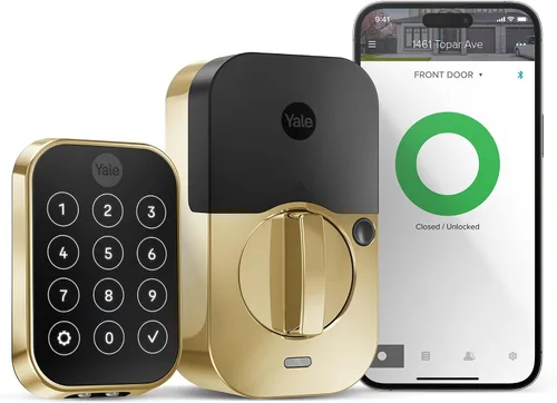 Vista 12 de Yale Home Assure Lock 2 Cerrojo de perno, cerradura de puerta de entrada sin llave de ante negro con teclado táctil digital y conectividad Bluetooth