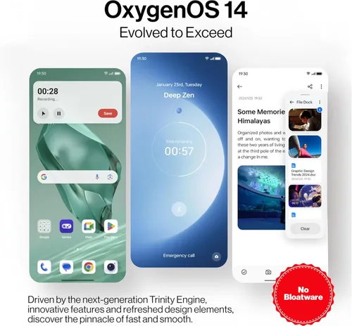 Vista 15 de OnePlus 12 teléfonos Android desbloqueados: teléfono Snapdragon 8 Gen 3 con 16 GB de RAM, cámara Hasselblad, SIM dual, pantalla ProXDR de 2K 120Hz