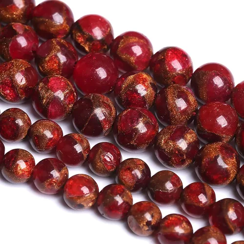 Vista 17 de 60 cuentas sueltas de piedra natural de turquesa africana de 0.236 pulgadas (6 mm) para hacer joyas, pulseras de bricolaje