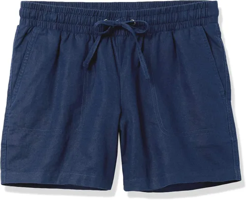 Vista 8 de Tienda Essentials Pantalón corto de lino con cordón de 5 pulgadas