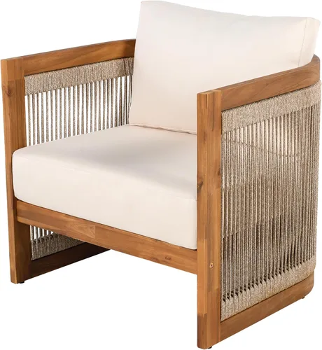 Vista 13 de Christopher Knight Home Nesbit - Juego de muebles de patio de 8 plazas con cojín extraíble, juego de conversación de madera de acacia