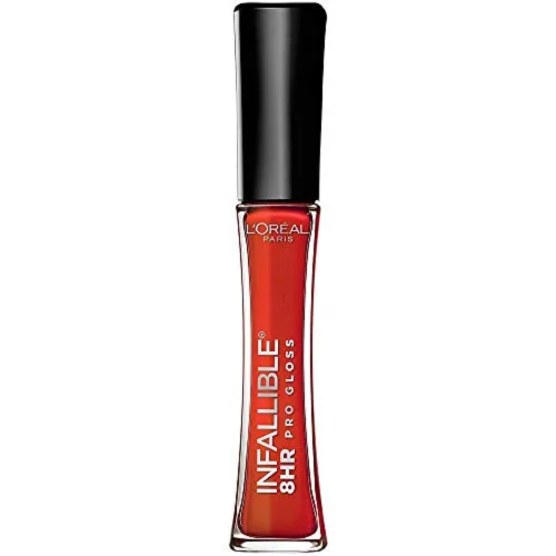 Vista 33 de L'Oreal Paris Makeup Infallible - Brillo labial hidratante de 8 horas, pétalo nude, 0.21 onzas líquidas Pétalo Desnudo