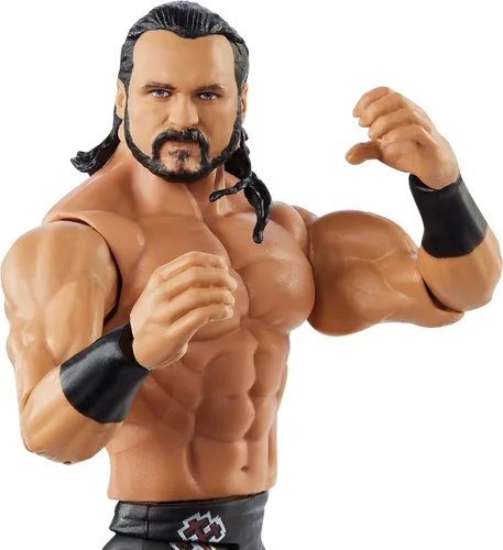 Vista 2 de WWE Mattel Drew Mcintyre Basic Series #113 - Figura de acción en escala de 6 pulgadas con articulación y engranaje de anillo, multicolor, GLB16