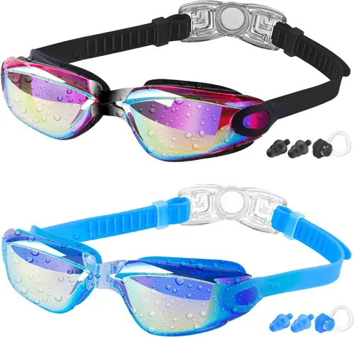 Vista 17 de COOLOO - Gafas de natación para niños, paquetes de 2 gafas de natación para niños y niñas de 4 a 16 años
