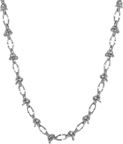 Vista 16 de Collar minimalista con cadena irregular Y2k para uso diario, versátil, joyería de moda para mujer, plata Dorado-1