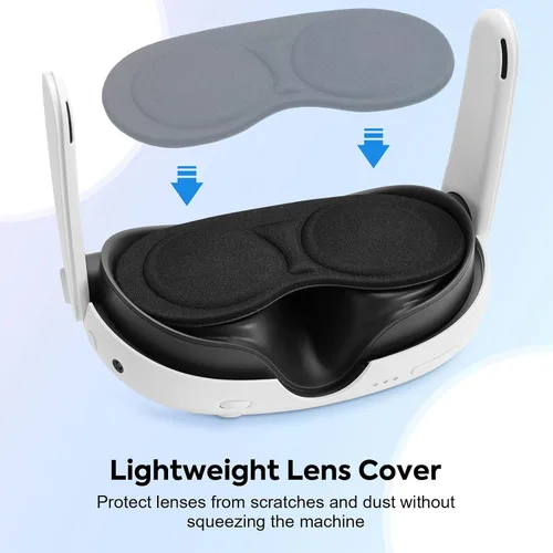 Vista 5 de MoKo VR Accessories for Meta Quest 3, Included TPU Shell Cover, VR Silicone Face Cover, Touch Controller Grip Cover Case, Lens Cover, Joysticks Cap