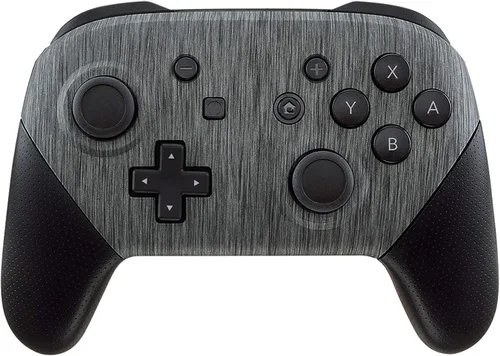 Vista 5 de eXtremeRate - Carcasa de repuesto para controlador NS Switch Pro diseño de plata cepillada carcasa de repuesto para controlador NS Switch Pro